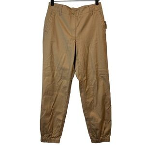 NWT Talbots Women’s Khaki Cotton Jogger Pants Tan Size XS